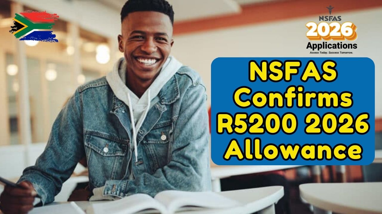 NSFAS Confirms R5200 January 2026 Allowance Full Guide, Amount, Eligibility And Payment Dates